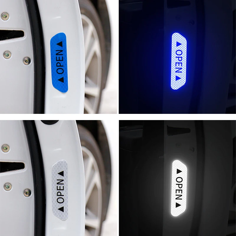 Reflective Car Door Stickers Safety Warning Tapes Accessories