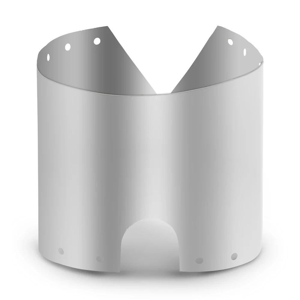 Outdoor Camping Stove Wind Shield Screen Ultralight Ultra-thin Titanium Height 15cm 19cm Windproof Plate Alcohol Wind Shield