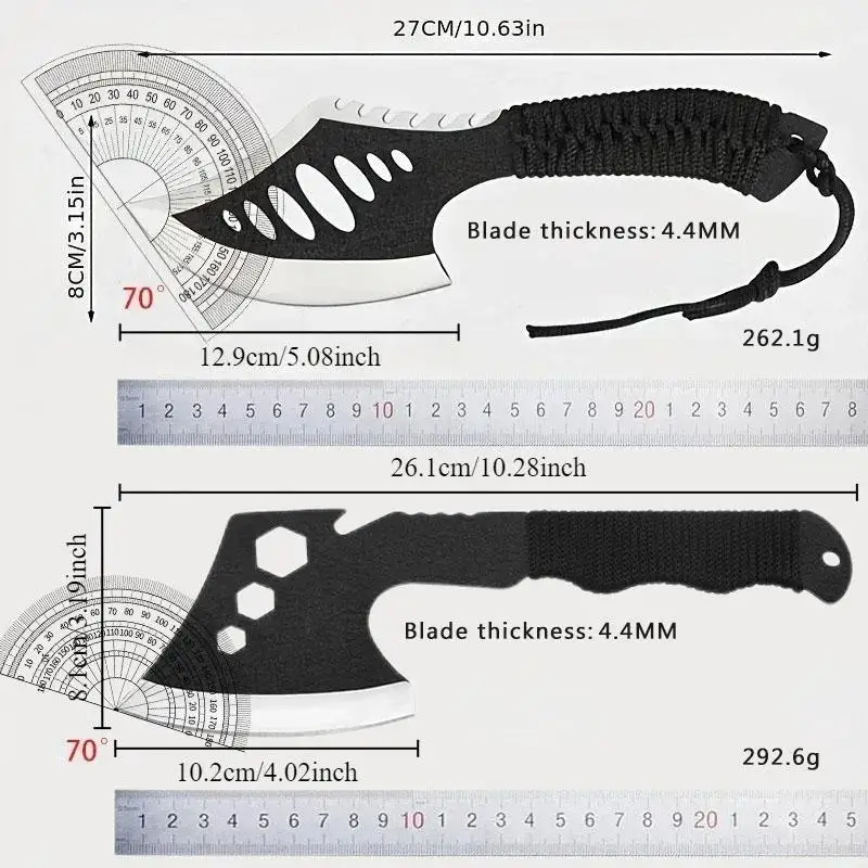 Black Carbon Steel AXE with Cutter sleeve 6