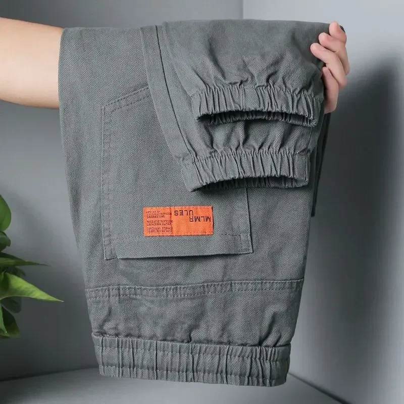 Pantalones Cargo Grises de Otoño para Hombre, Pantalones de Trabajo para Hombre, Pantalones Harem de Ajuste Regular, Pantalones de Diseñador Y2k de Alta Calidad, Pantalones Holgados Baratos, Pantalone