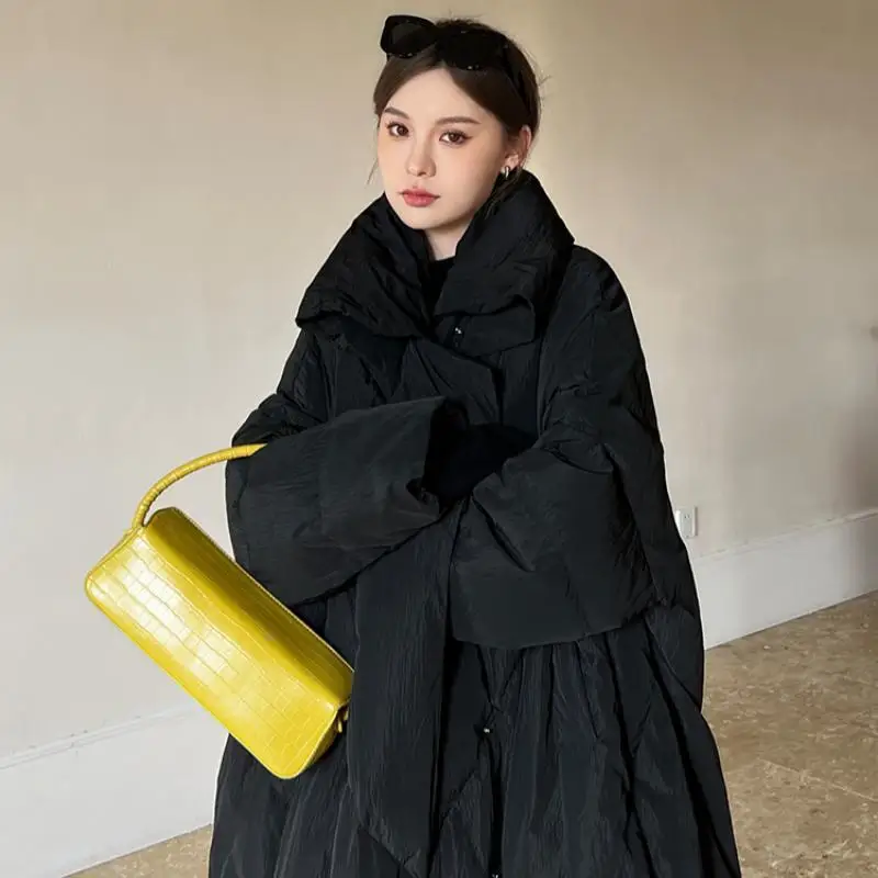 

Women's Winter Coat 2023 New Winter Cotton Jacket Women Medium Length Korean Version Loose Large Thickened Quilt Cotton Jacket
