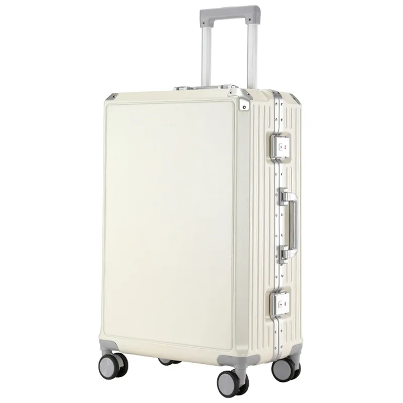 New aluminum frame trolley case Luggage boarding Travelmen's and women's password suitcase Silent universal wheel travel  with