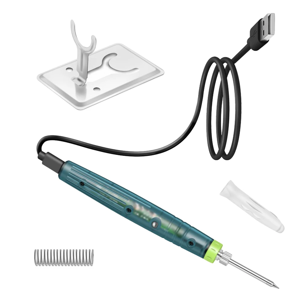 

USB-паяльник, портативный паяльник, электронагревательные инструменты, индикатор, инструмент для сварки с металлическим кронштейном