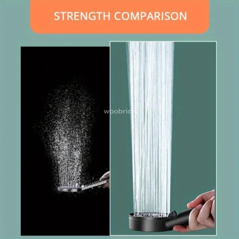 Shower Phone Bathroom Bath and Accessories Shower for Bathroom High Pressure Water Saving Pressurized Spa Handheld Showers 3