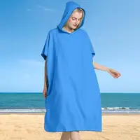Towel Poncho Adult Absorbent Microfiber Swimming Adult Bathrobe Quick-Dry Changing Towel Beach Poncho Hooded Bath Towel For Men 1