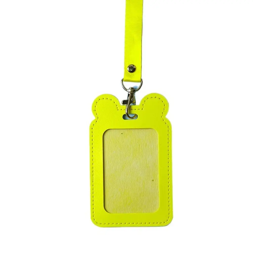 

Cat ID Card Holder Multifunctional Cartoon PU Leather Card Holder Badge Holder Stationery Supplies Badge Holder Unisex/Children
