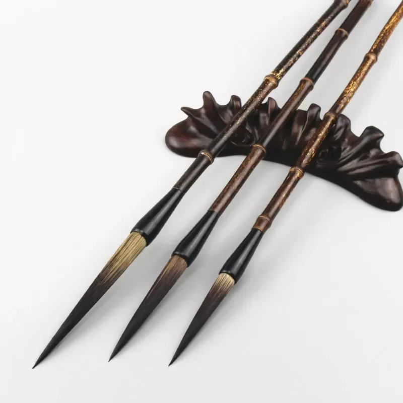 

Курсивные кисти для обычной шерсти, шрифт для бега, кисти для китайской каллиграфии, ручка для рисования, набор с длинным медведем