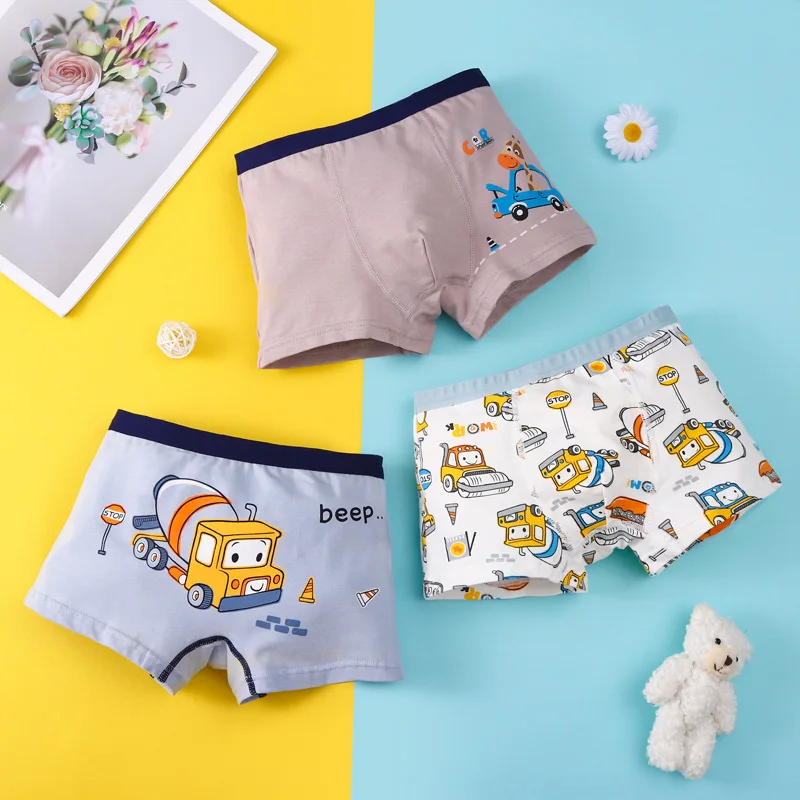 Set Of 4 Cartoon Cotton Kidley Panties For Boys Cute And Casual Underwear  For Toddlers 3 16Y From Cong05, $13.31