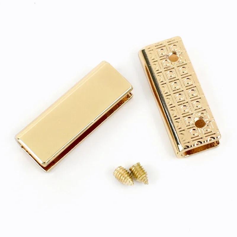 5-30Pcs 25mm Bag Metal Buckles Screws Corner Clip Clasp Edges Protector Strap Belt Tail End Stopper Button DIY Accessories