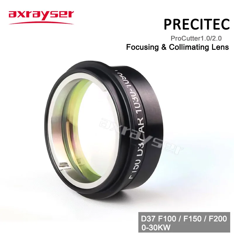 Precitec 거치대 프로커터 포함 초점 렌즈, 라이트커터, HPSSL D30 D37 F100/150/200 AR 1030-1090 파이버 레이저 커팅 헤드 부품