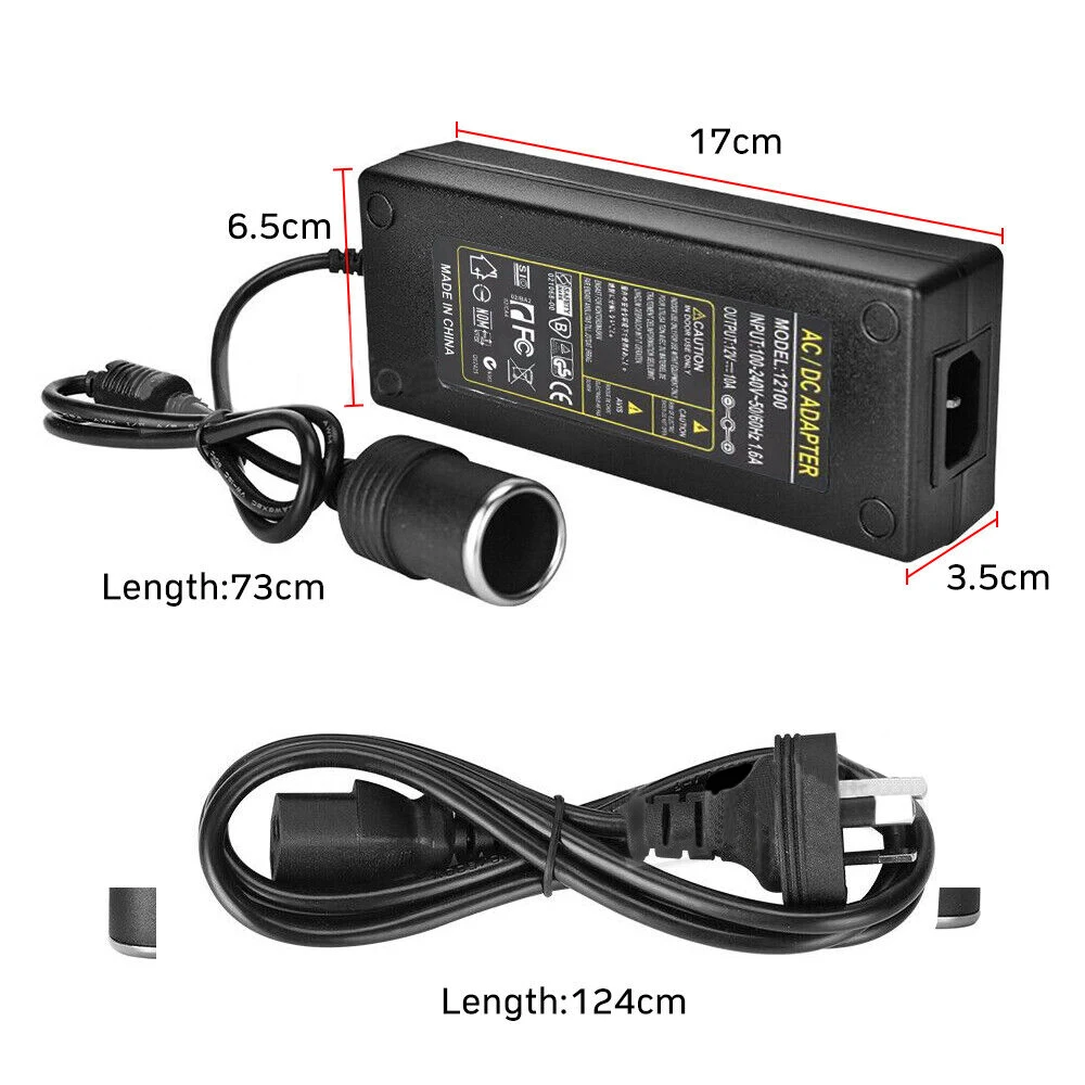 240V To 12V Car Cigarette Lighter Transformer Power Supply 12V