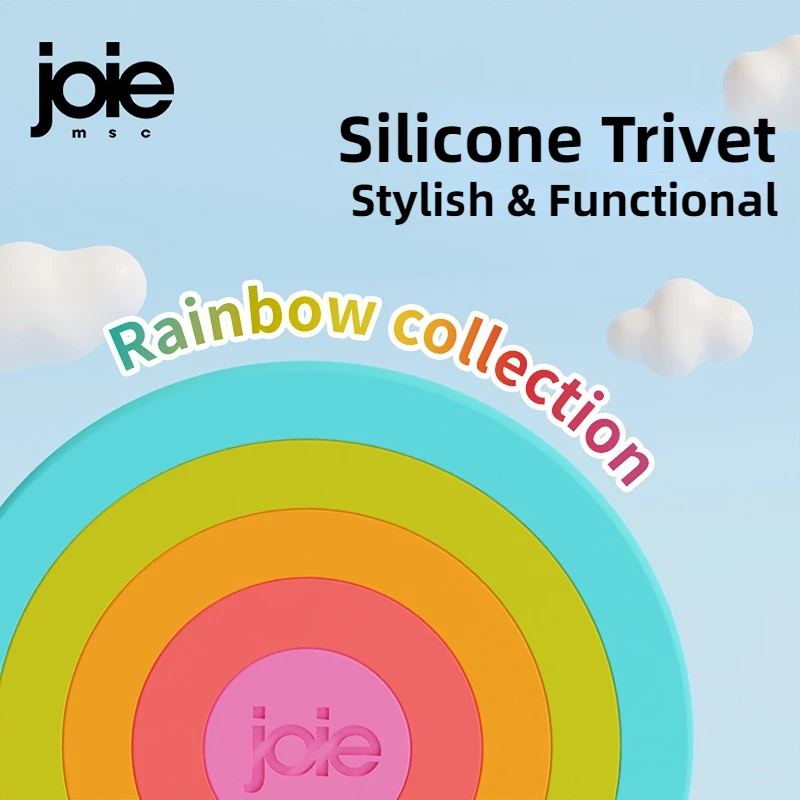 Joie Sottopentola in Silicone per Pentole e Padelle Calde Isolamento termico Tappetino per Pentola Resistente al Calore Anti-Scottatura Tappetino per Pasto Staccabile per Tavolo  15