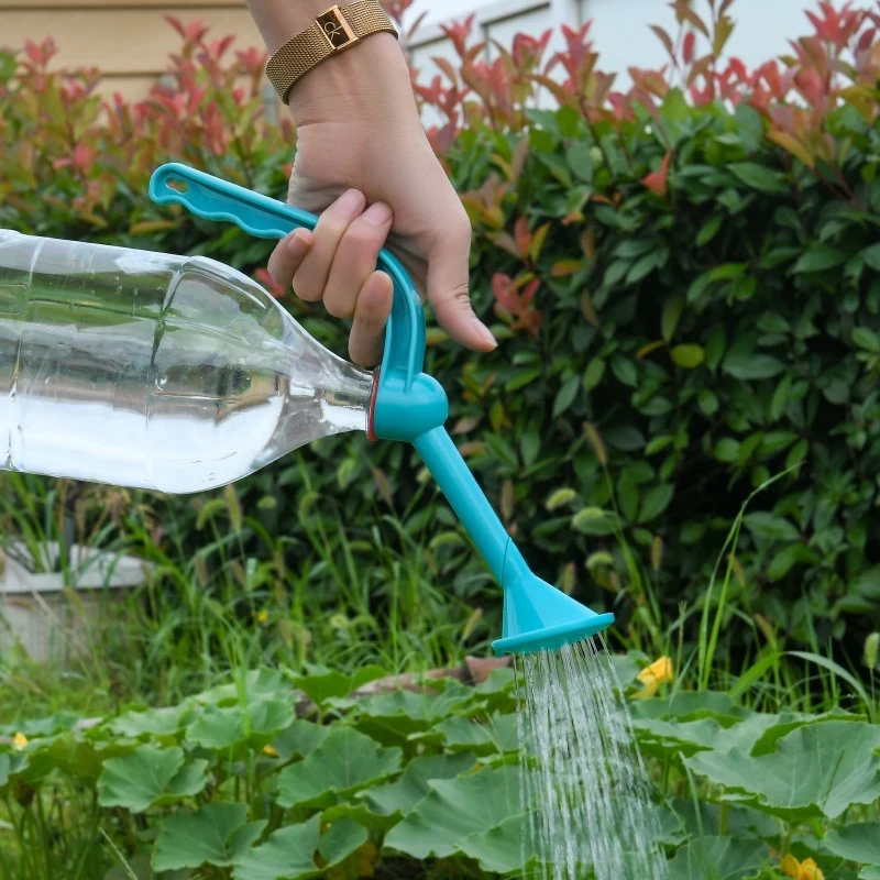 Gardening Plant Watering Handheld Dual-purpose Water Spray Bottle Water Can Top Waterers Shower Seedling Irrigation Supplies watering can pressure spray bottle