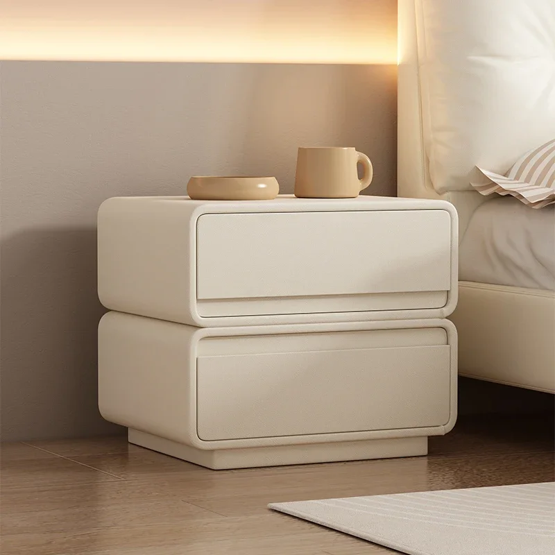 

Solid Wood Night Table Modern Ornaments Moveable White Bedside Cupboard Bedroom Floor Armarios De Dormitorio Home Decoration