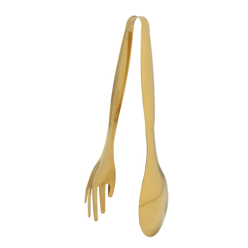 

Stainless Steel Food Tongs Gold Kitchen Utensils Buffet Cooking Tools With Stainless Steel Kitchen Sink Straine