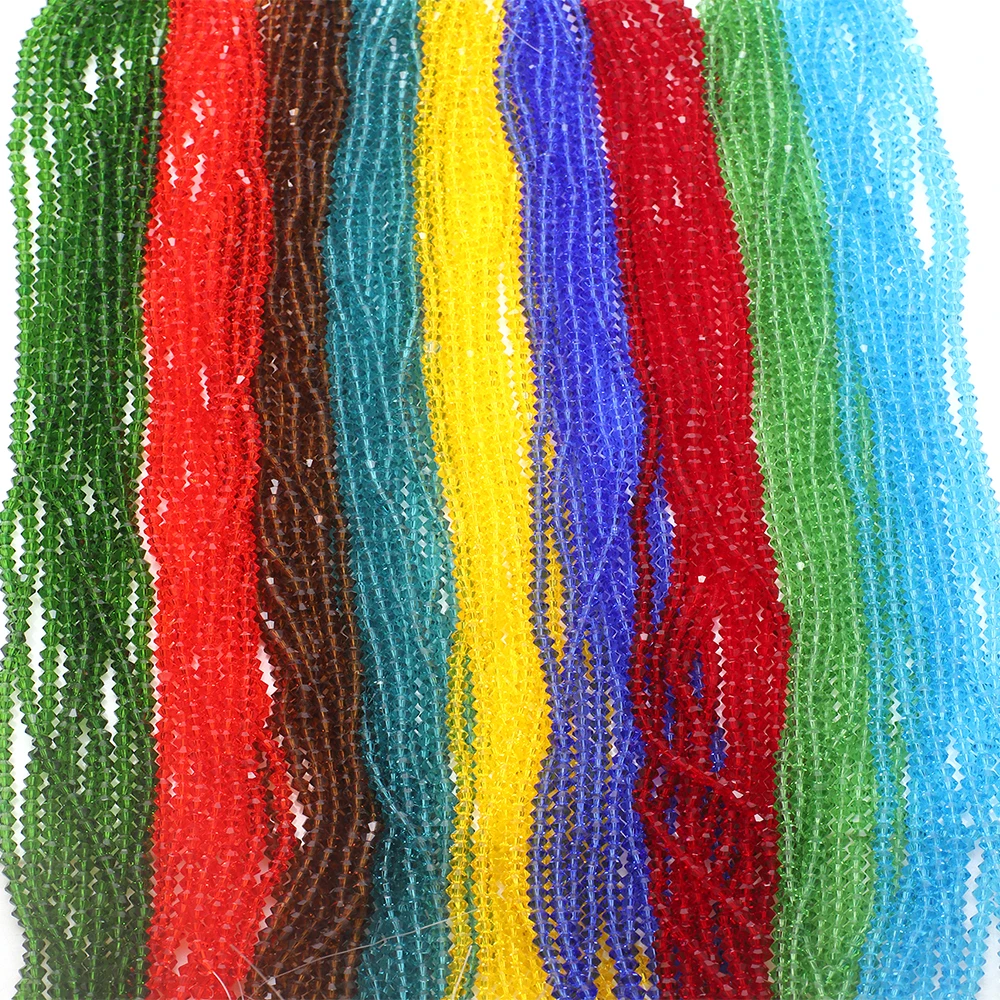 

10Strands 4mm Crystal Bicone Crafts Bead Glass Faceted Loose Spacer Beads for DIY Making Jewelry Accessories Needlework 8500pcs