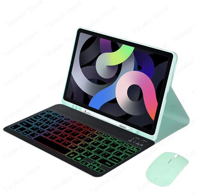 Teclado para Claier Ipad Pro 11 2023 Case Teclado Azerty Retroiluminado para Coque Ipad Pro 11 Case 2023 2023 Claier Azerty Francês - Imagem 2