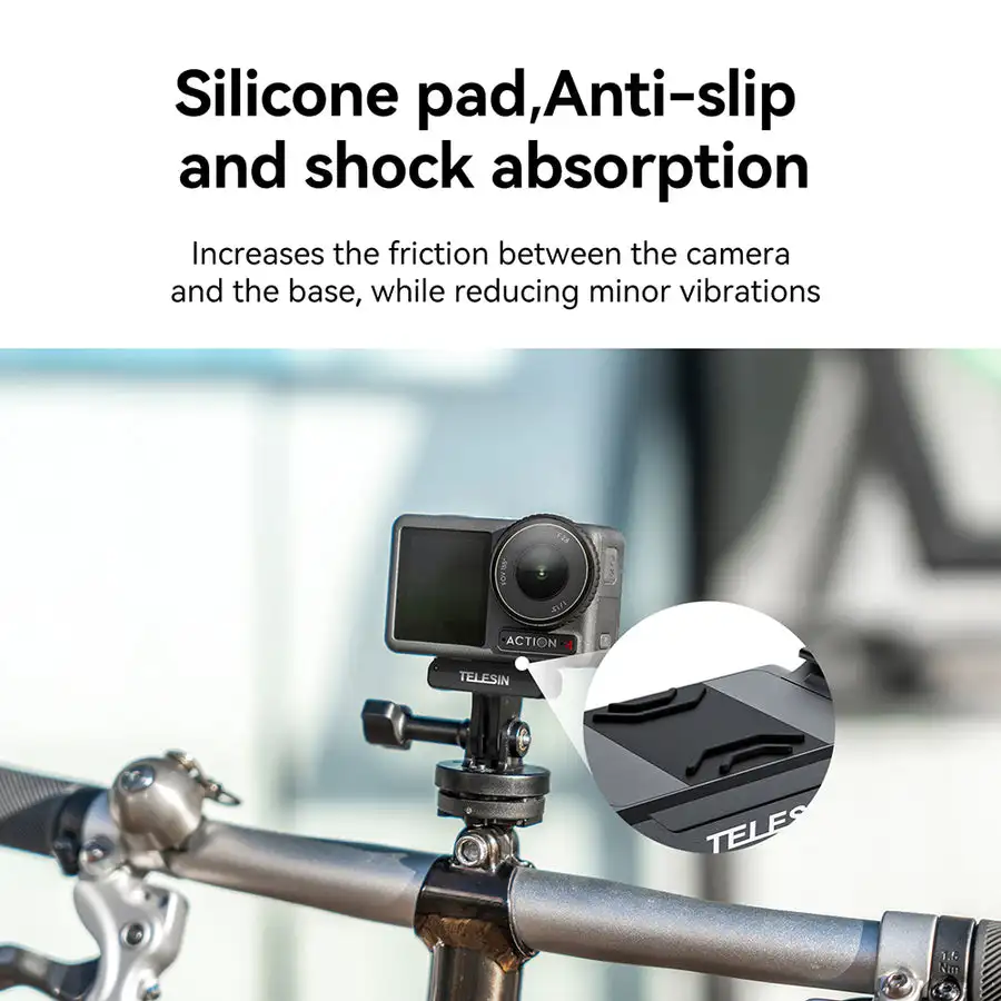 TELESIN For DJI Osmo Action 3 4 Magnetic Two Claw Adapter Quick Release Mount For DJI Osmo Action 3 4 OA Mounting Accessories 3