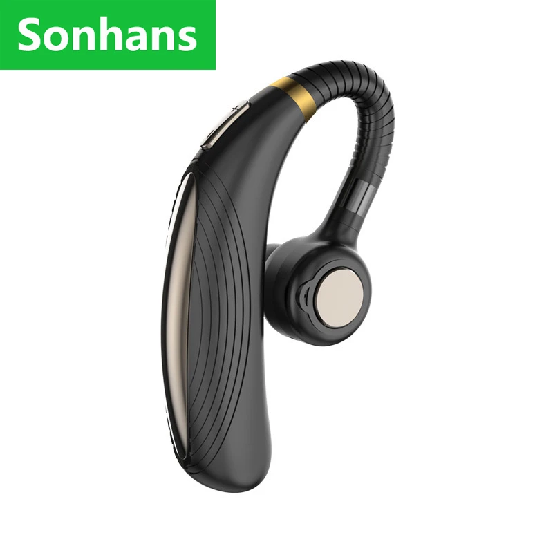 

Wireless Bluetooth 5.0 Ear-Hook Dual Noise Reduction Hands-Free Headset Long Standby In-car Business Headset For Iphone Samsung