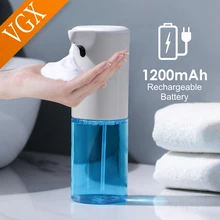 

VGX Touchless Induction Soap Dispenser Bathroom USB Charging Automatic Sensor Foam Smart Infrared Sensor Liquid Soap Dispenser