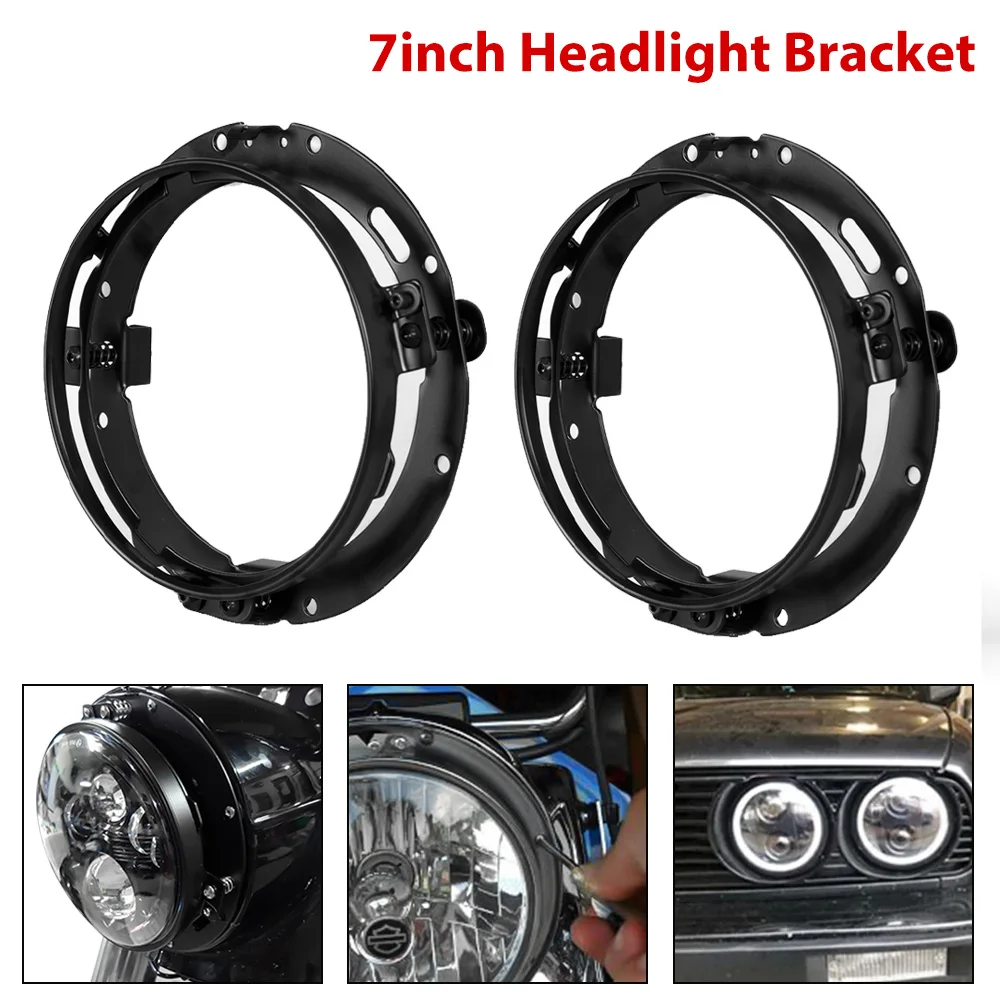 7 Inch LED Headlight Mounting Bracket Holder Ring For Harley For Car Wrangler JK Suzuki Samurai Motorcycle Headlamp 7" Bracket