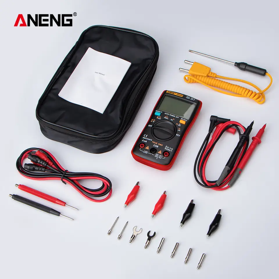 ANENG AN8008/AN8009 Mini Digital Multimeter Rm 409b Double Fuse Auto-range Medidor EléctricoTrue-RMS Transistor Capacitor Teste image 8