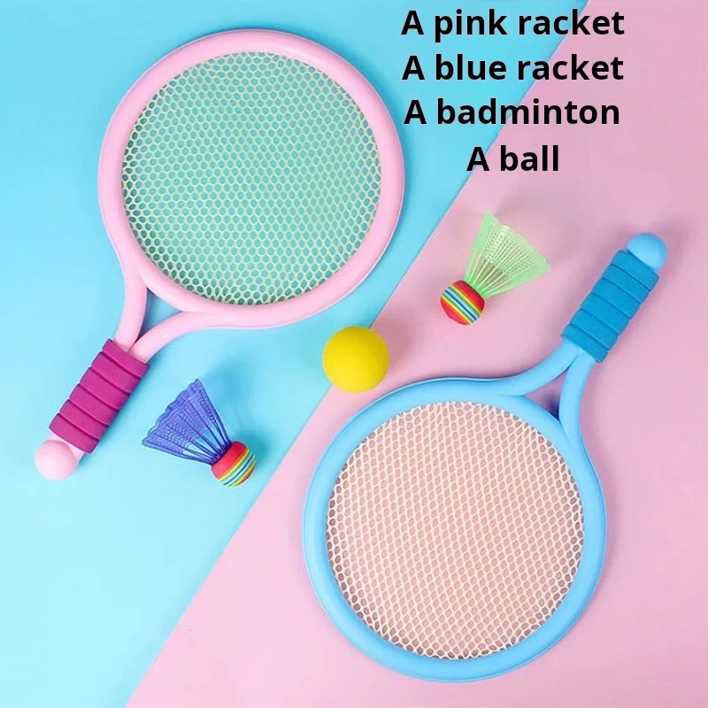 Badminton Racket Indoor And Outdoor Leisure Sports Tennis Racket Set Interactive Game Activity Toy Educational Toy Birthday Gift 4