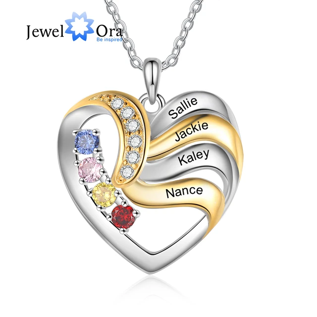 Birthstone Necklace, Personalized Birthstone Jewelry, Grandmother Gift |  Lora Douglas Jewelry