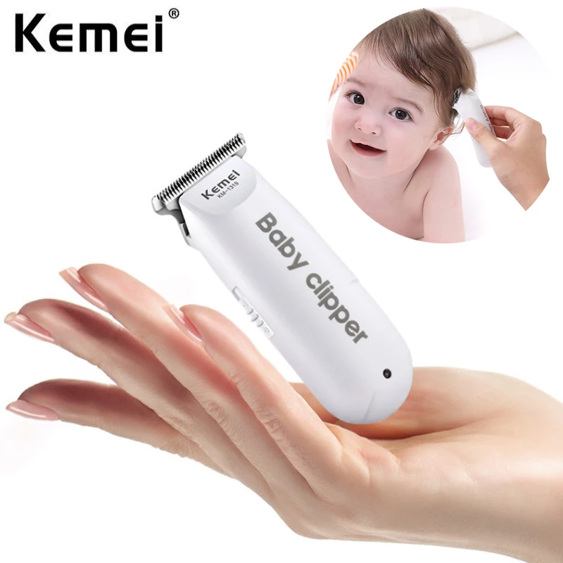 

Kemei Mini Baby Hair Clipper USB Hair Trimmer Rechargeable Haircut Machine Child Shaving Clipper Ultra-quiet with 3 Limit Combs
