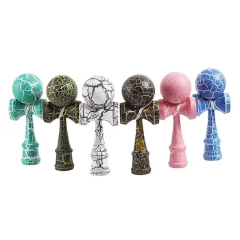Crepa dipinta Kendama giocattolo palline da fitness all'aperto treno coordinazione occhio-mano per bambini adulti divertimento all'aria aperta giocoleria palla sportiva 1