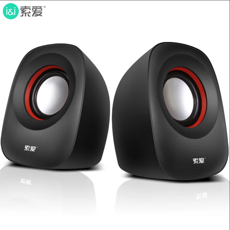 SA-L3 스피커 미니 컴퓨터 스피커 가정용 멀티미디어 데스크탑 스피커 저소음 소형 USB 유선 서브우퍼 스피커