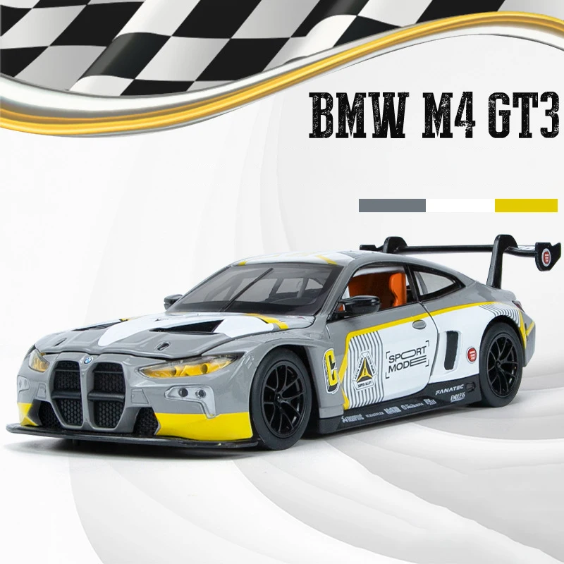 Modellino BMW M4 GT3 1:24 In Lega Di Zinco - Auto Sportiva Da Collezione | Regalo Per Appassionati - Foto 5