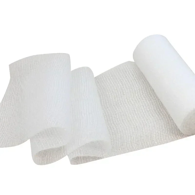 5 Rolls PBT Elastic Bandages Outdoor Emergency First Aid Bandages Breathable Mesh Bandages for Fractures Outdoor First Aid Tools