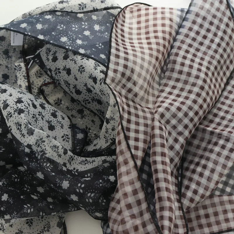 Nische Persönlichkeit Farblich Passender Langer Seidenschal Damen Trend All-Match Dünne Schmale Schals Schnürung Taillenband Zubehör – Detail 6