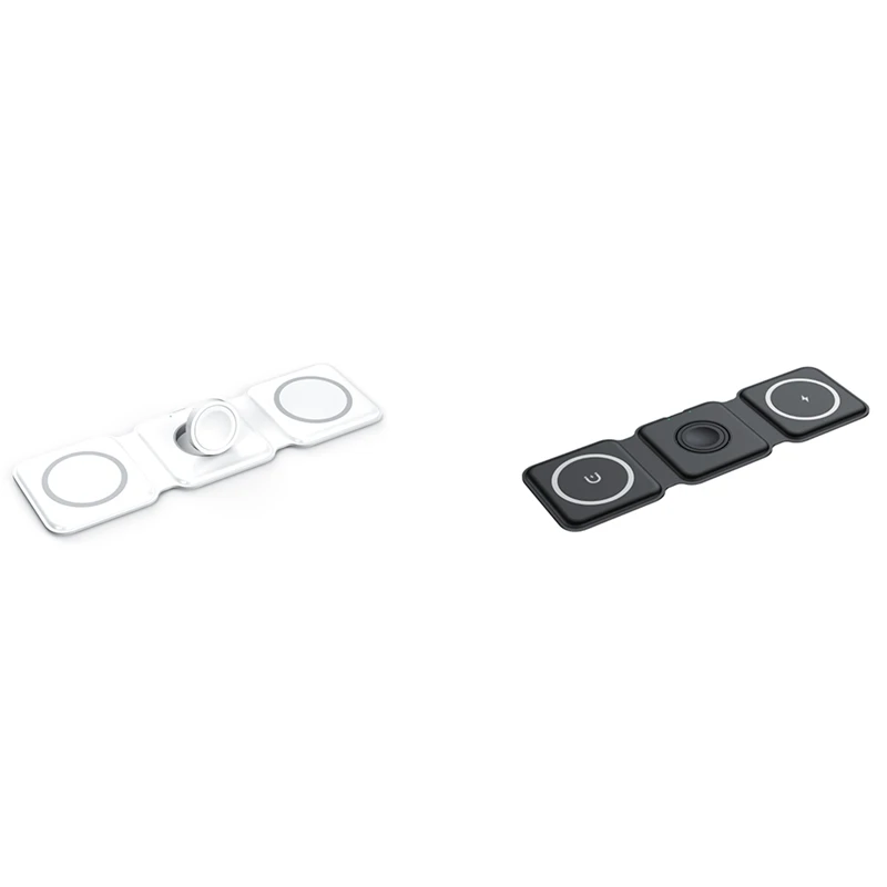 

3 In 1 Foldable Magnetic Wireless Charger For Iphone 13 12 11 Pro Max X Portable Wireless Charger For Apple Watch