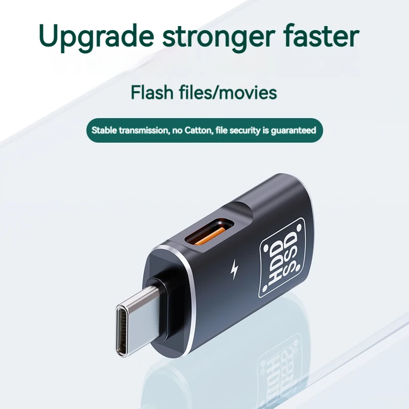 금속 USB C 타입 어댑터, USB OTG U 디스크 데이터 전송 어댑터, 충전 컨버터, 아이패드 휴대폰 태블릿 삼성용, 2IN1