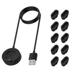 Universal Smart Watch USB Charging Cable - 1M Length for Garmin Fenix Series and More (Charger    Dust plug)