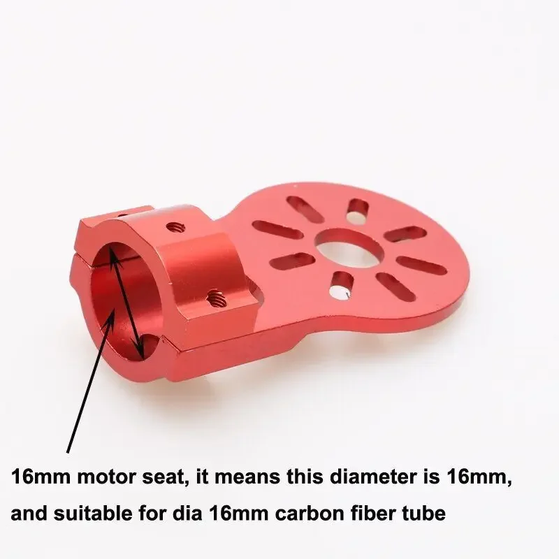 Support moteur drone aluminium 12/16/18mm pour tube débitmètre