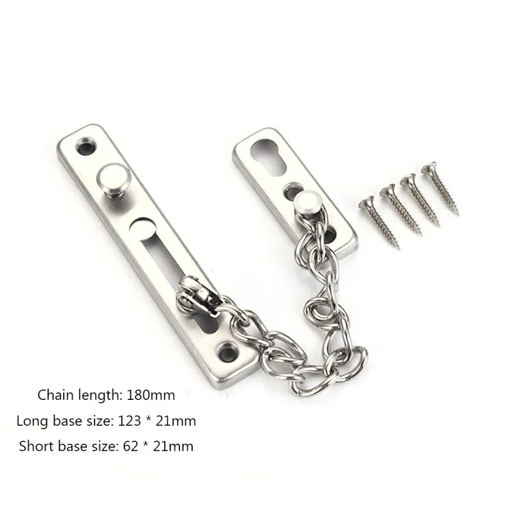 Door Chain with Lock Door Lock Bolt Chain Kids Safety Security Home Latch Buckle Guard Anti-Theft Hotel Hardware Accessorie door lock