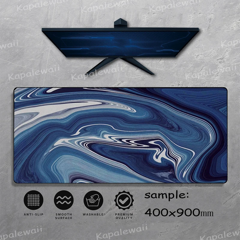 

Gaming Mousepad Gamer 900x400 Mousepad Strata Liquid XXL Game Desk Mat Laptop Office Carpet Keyboard Speed Waterproof Mousepads