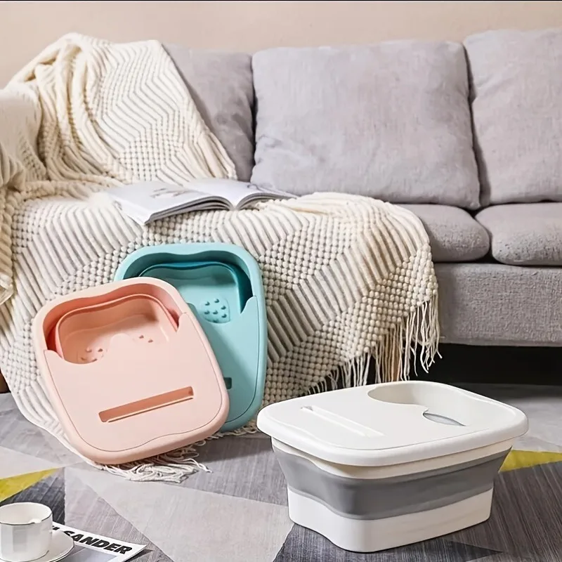 1 foldable foot bath tub, foot bath tools, massager, tub, large bathroom/toiletries