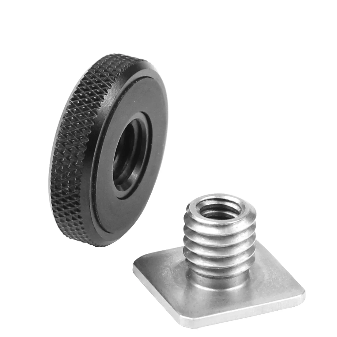 Tripod Mount Hot Shoe Adapter 1/4 3/8 inch Screw Single Nut Double Layer to Flas
