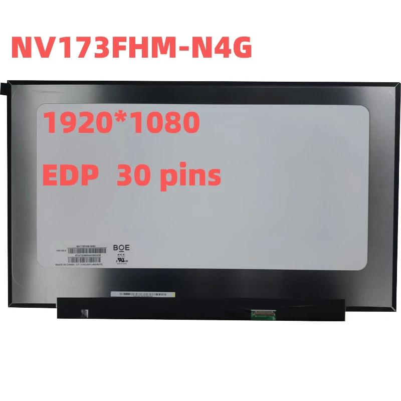 

NV173FHM-N4G Laptop LCD Display Screen Matrix Panel 17.3 Inch 45%NTSC 1920*1080 16:9(H:V) Contrast800:1 250brightness 30pins