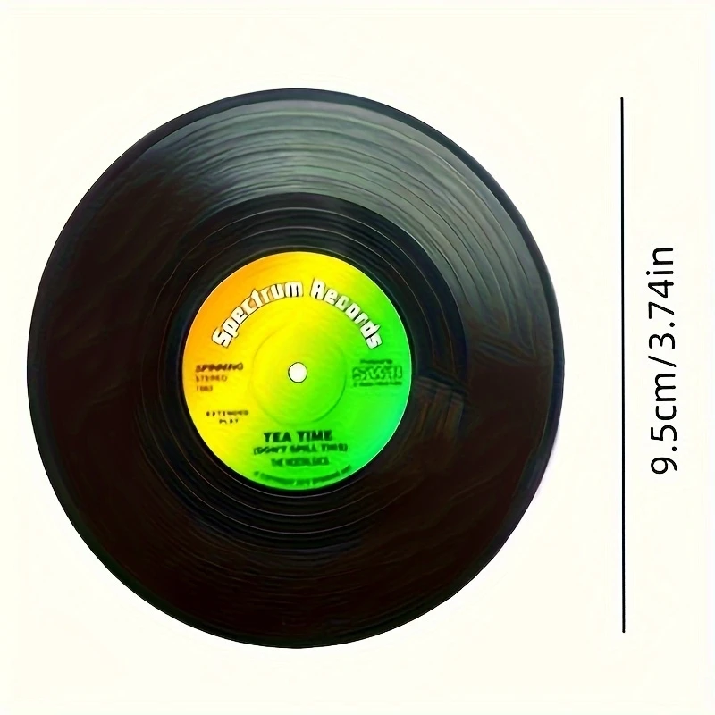 Music Vinyl Record Wood Ironing Non-slip Coaster
