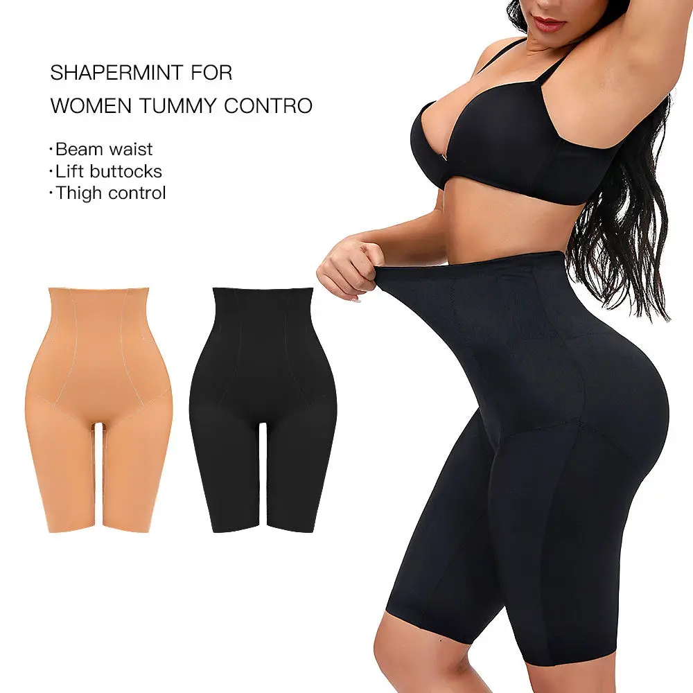 Women ultra-thin cooling slimming tummy control shorts bodysuit tummy  compression shaper shapewear girdle body shaper