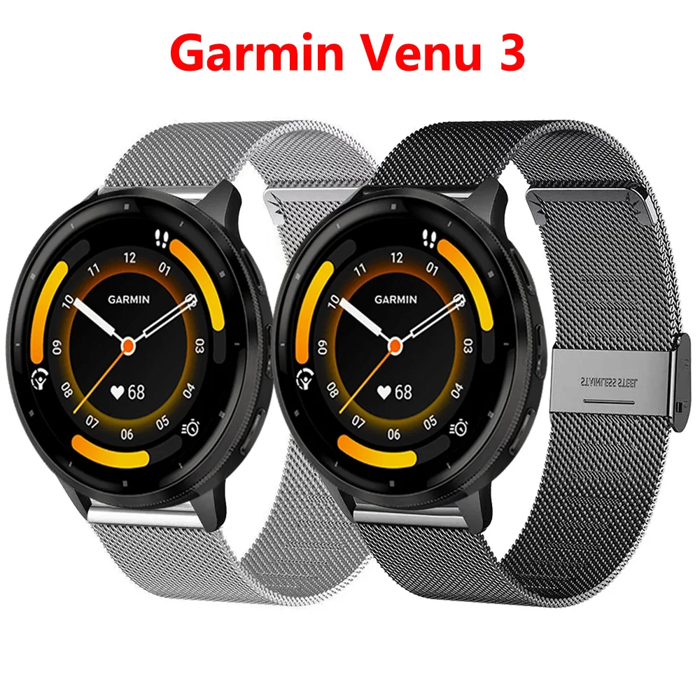 Cinturino In Rete Da 22Mm Per Cinturino Da Polso Garmin Venu 3 Per Cinturino Da Polso Per Accessori Per Cinturino Garmin Venu 3