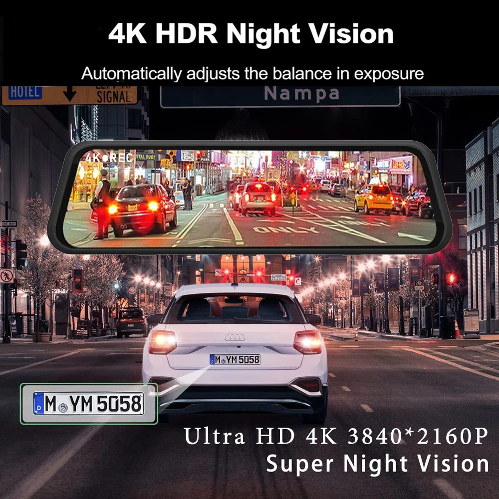  DVR ī÷, ȵ̵ ڵ  ķ, , BT, FM, AUX ̺,   ķ ī޶, Ʈ ̷, 4K, 10 ġ, 3840x2160P