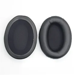 Premium Ear Pads Foam Cushion Replacement - Soft Protein Sponge Cover (Black pu)