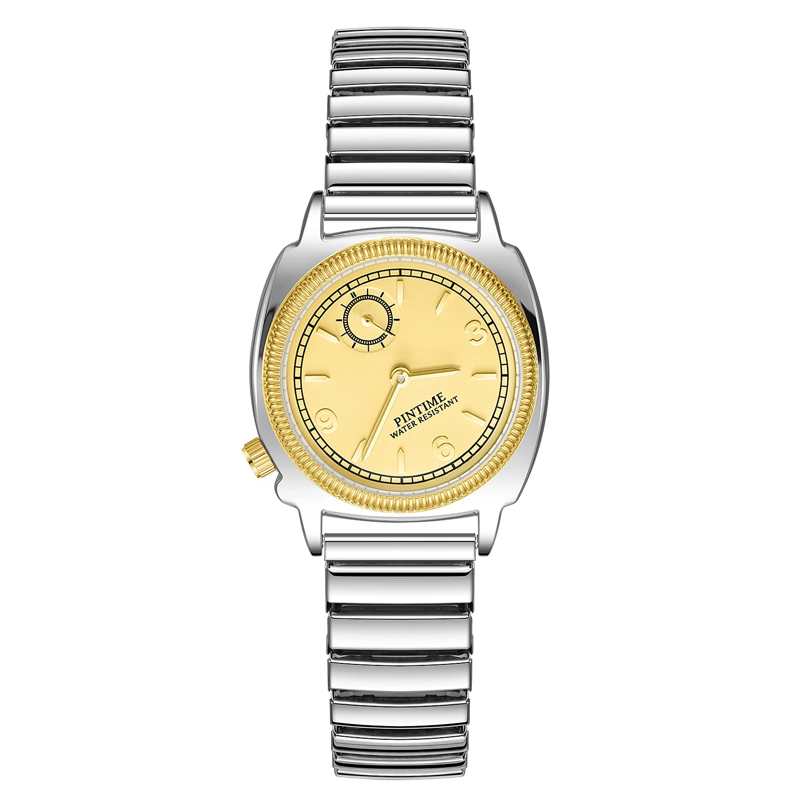 Elegant Women's Quartz Wristwatch with Spring Strap and Refined Design