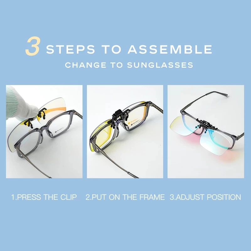 Occhiali con Clip VCKA persone con daltonismo rosso-verde e punto